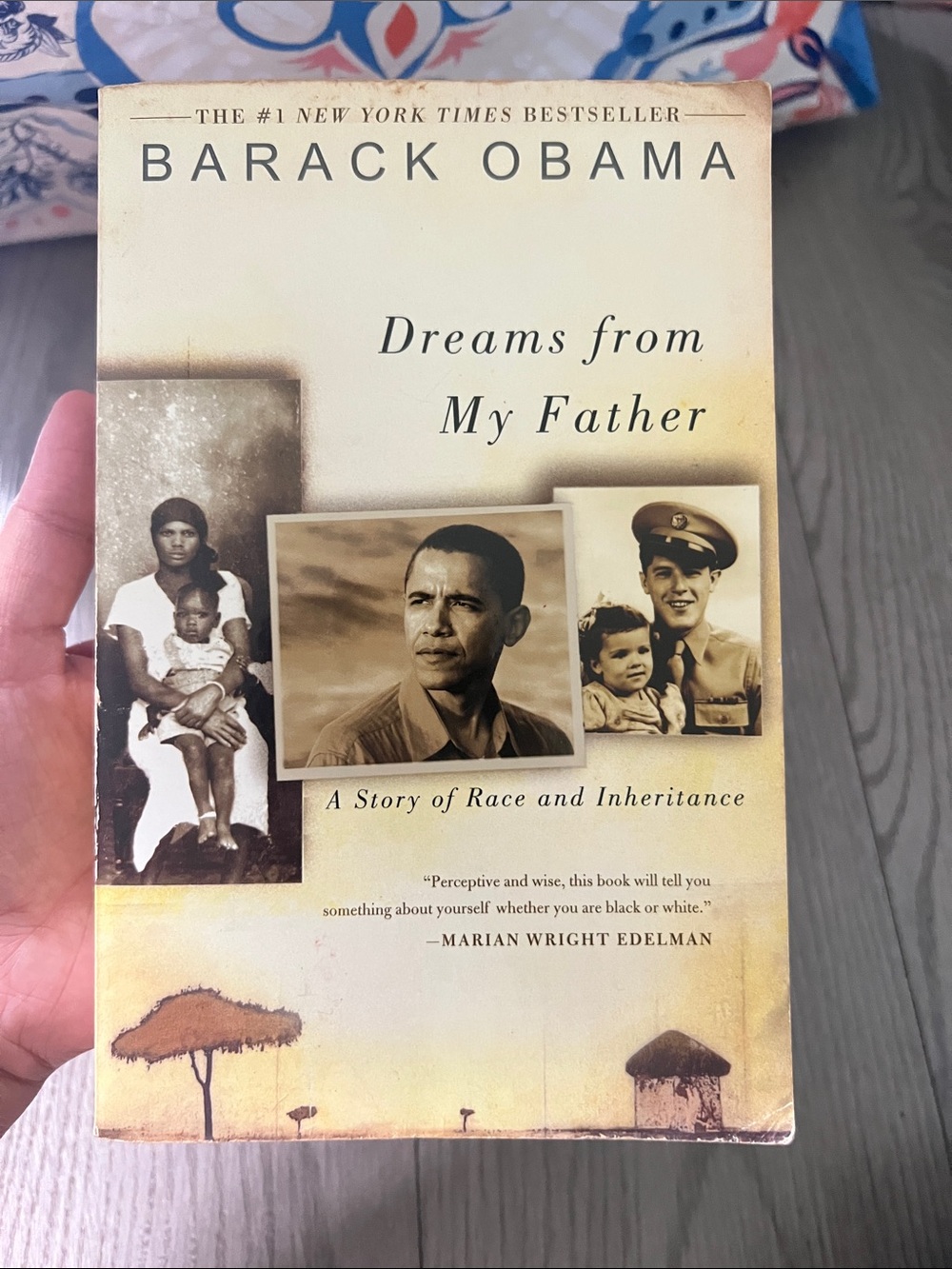 Barack Obama "Dreams from My Father" Paperback - Cream & Sepia Cover